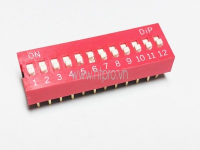 Công tắc Bit 12P 2.54mm DIP Switch