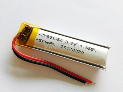 Pin Lithium 3.7V 500mAh 1.85Wh